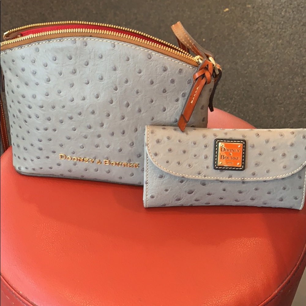 Dooney & Burke crossbody w/ matching wallet